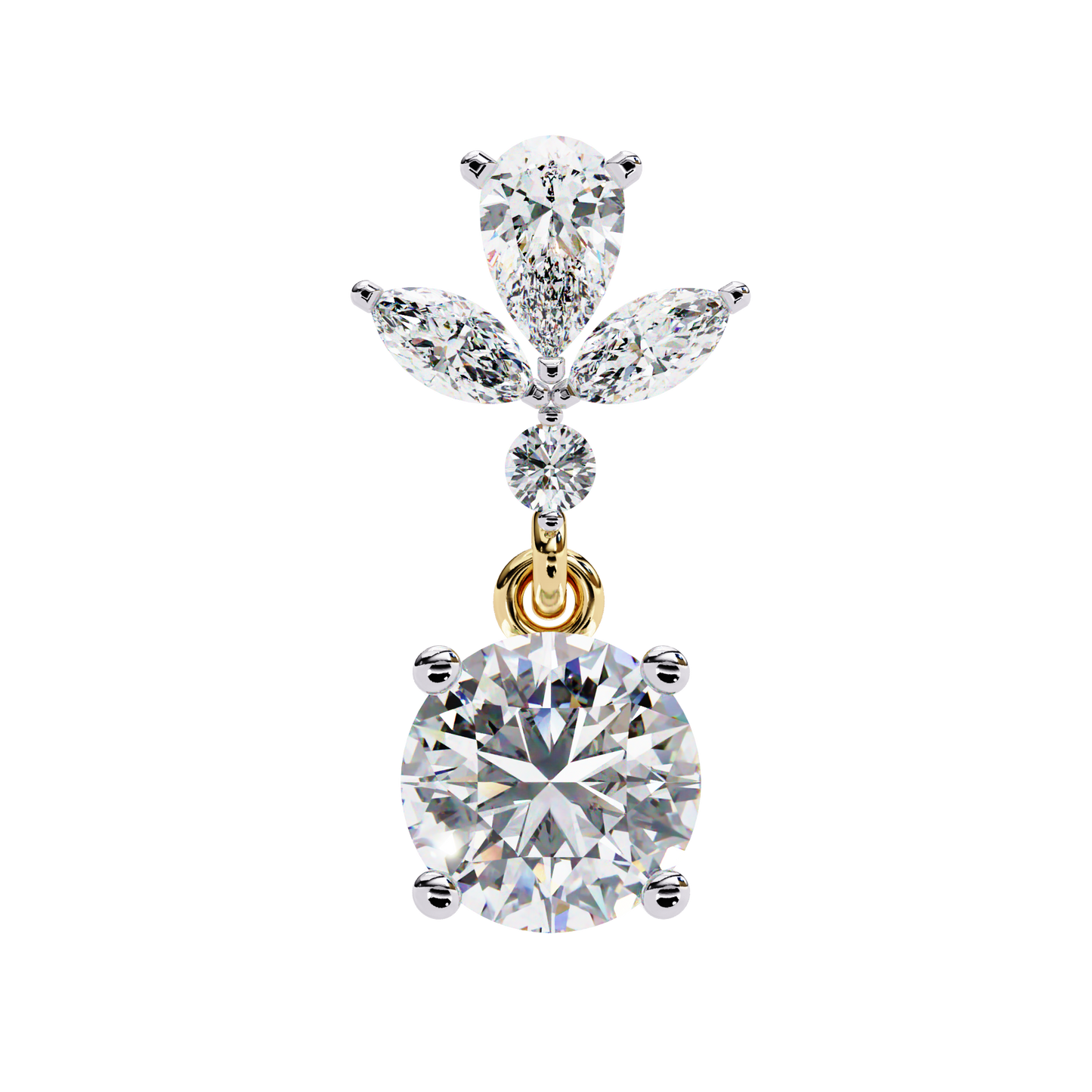 Double Drop Lab Grown Diamond Earrings