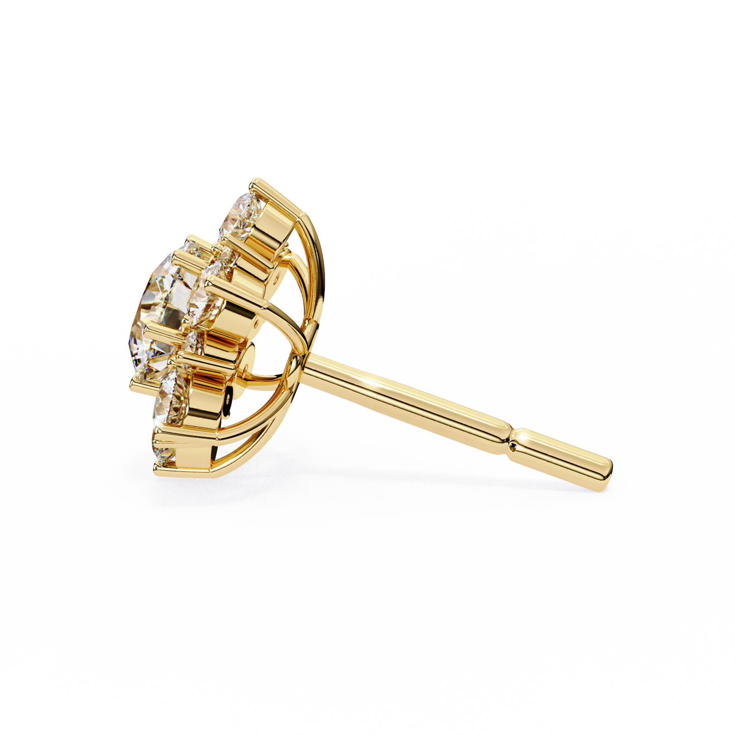 Flower Lab Grown Diamond Earrings
