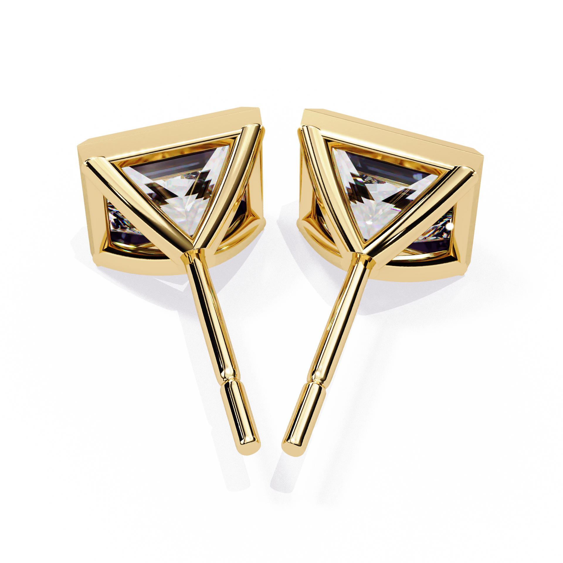 Princess Solitaire Diamond Stud