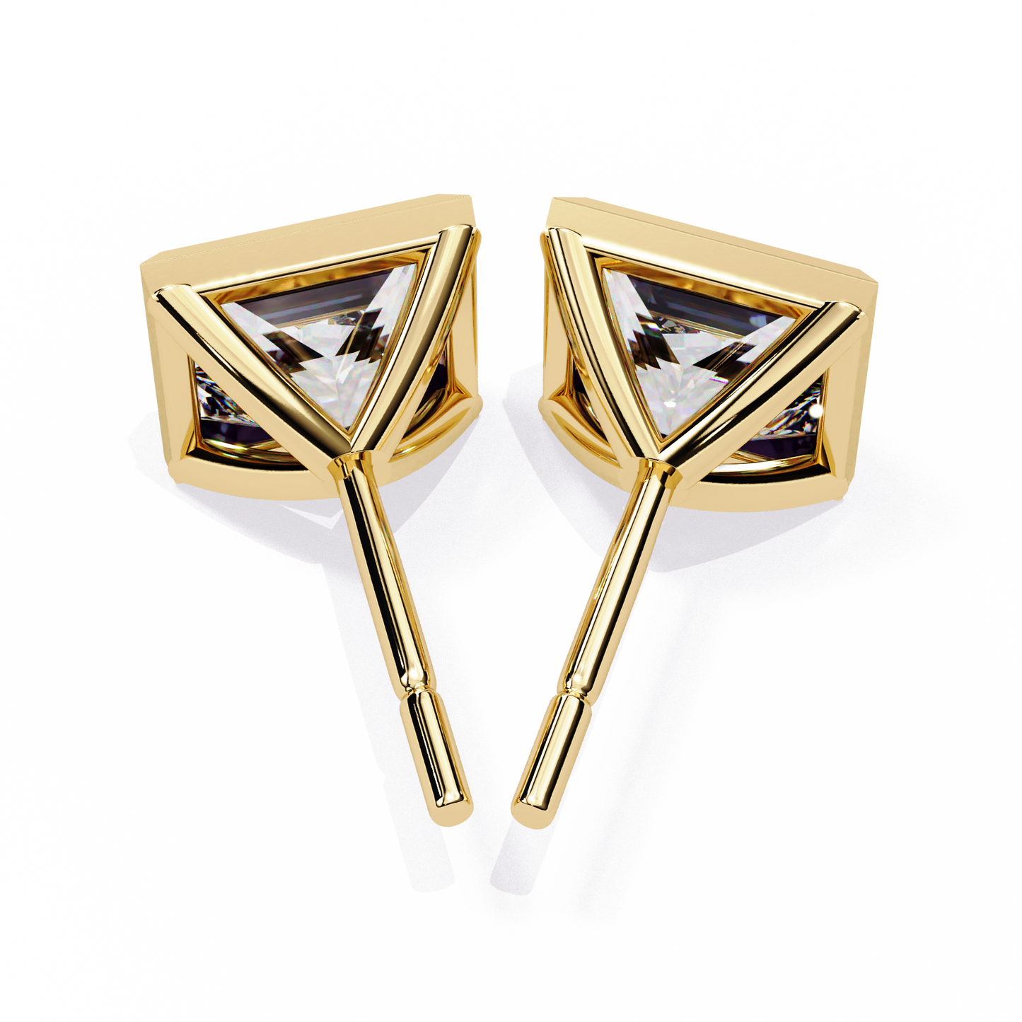 Princess Solitaire Diamond Stud