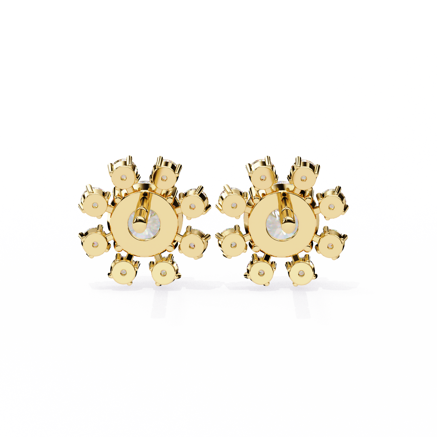 Round Studs with Wide Halo