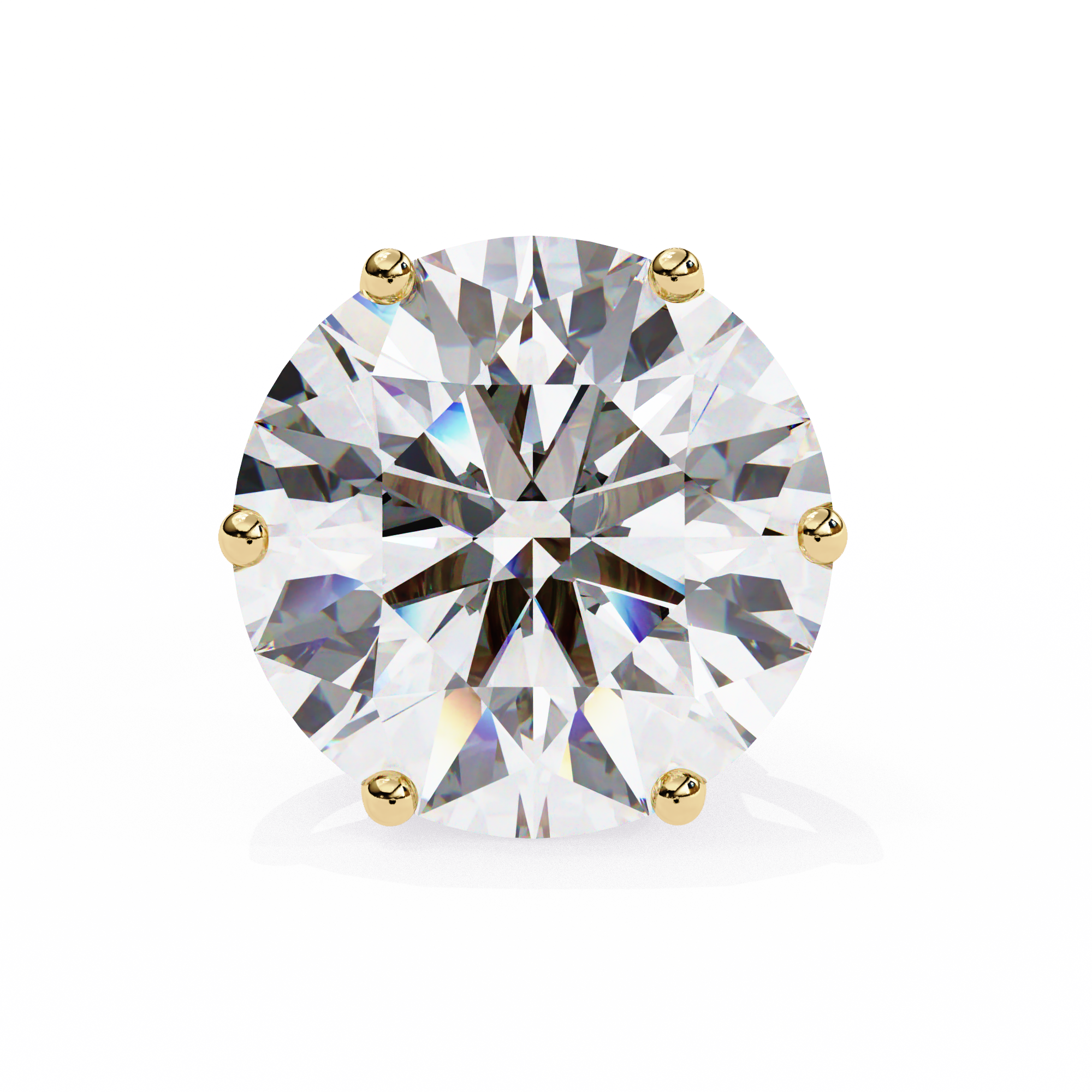 Classic Six Claw Diamond Stud Earrings