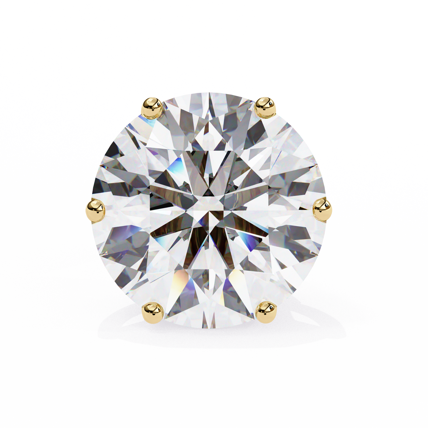 Classic Six Claw Diamond Stud Earrings