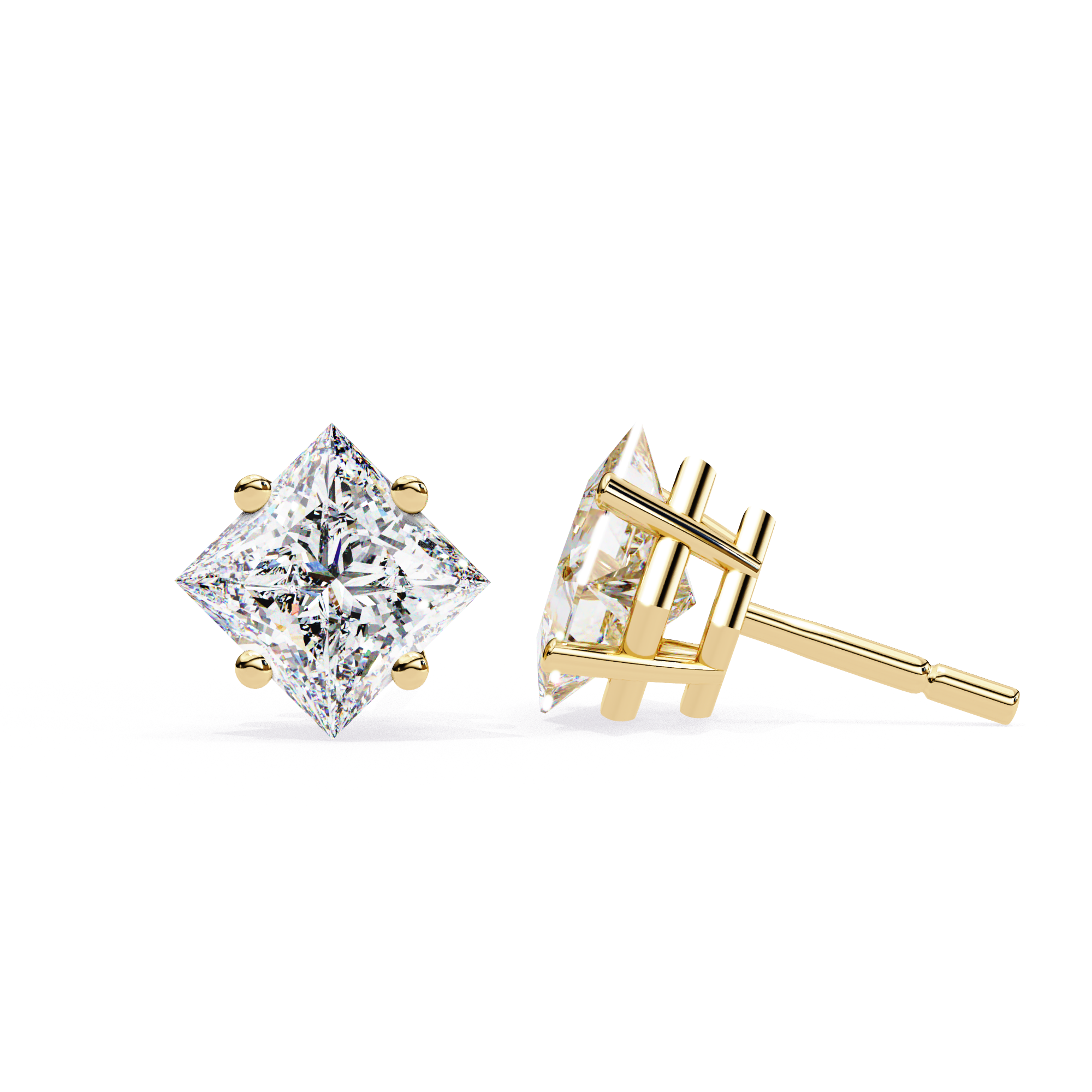 Princess Diamond Earrings