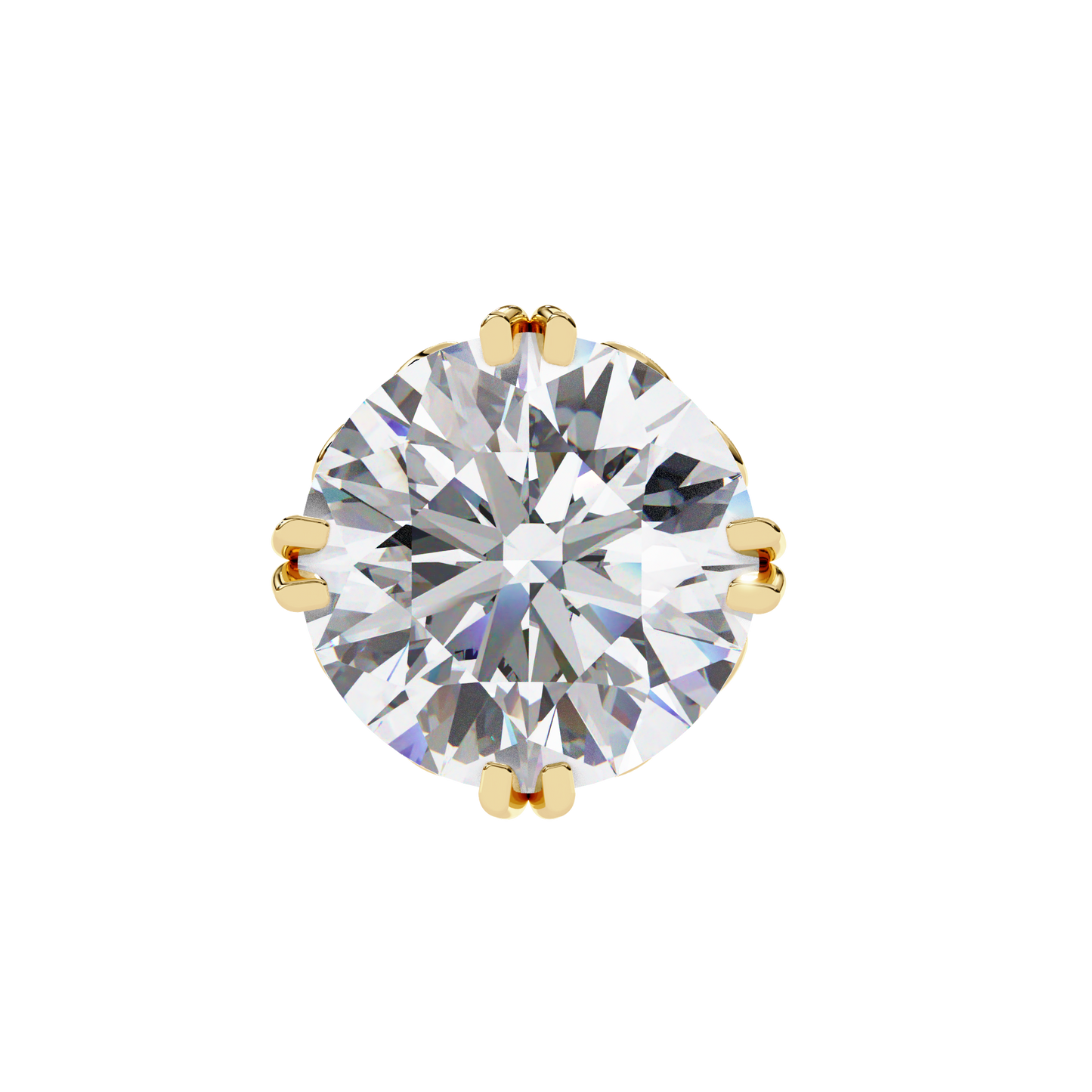 Round Diamond Earrings