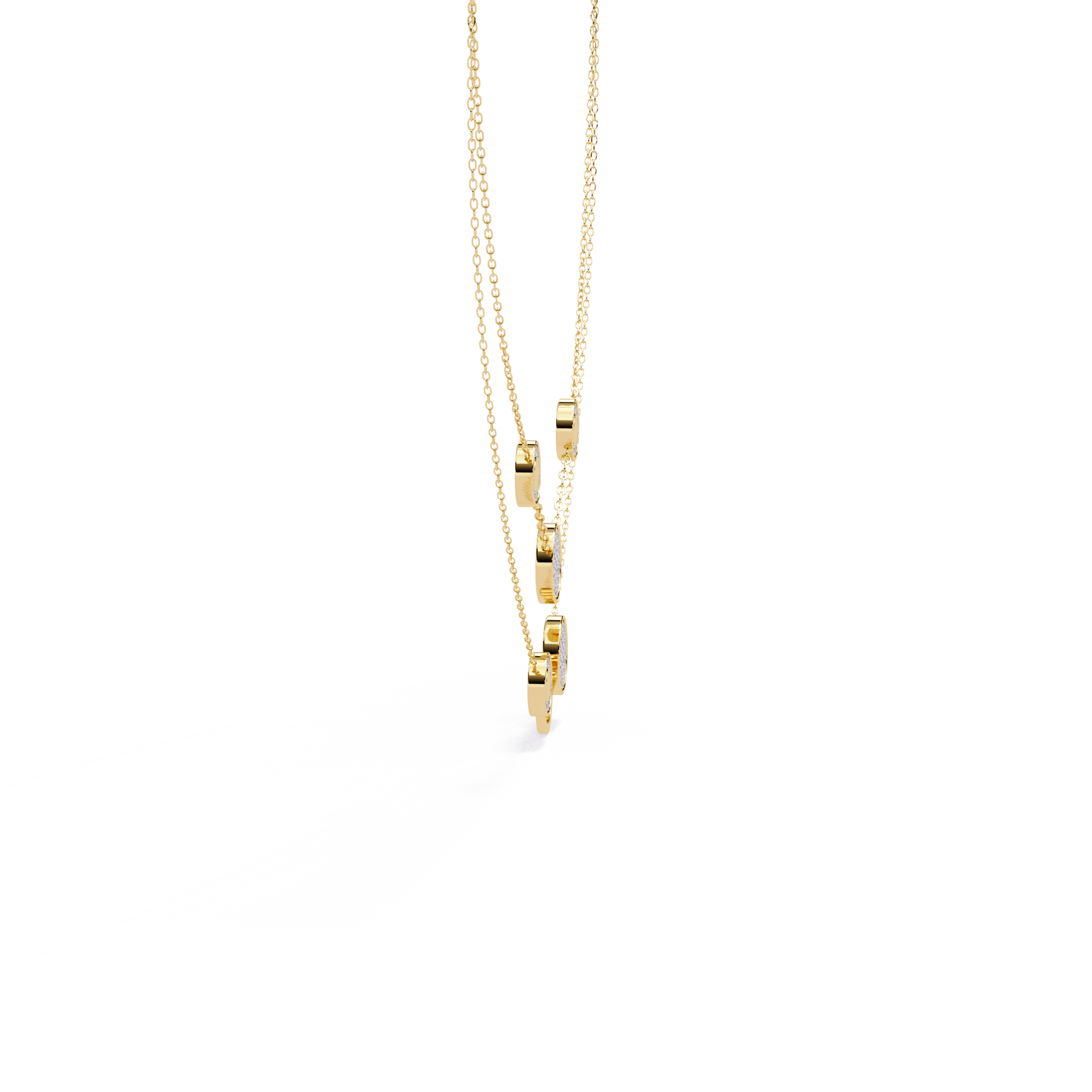 Lira Round Diamond Necklace