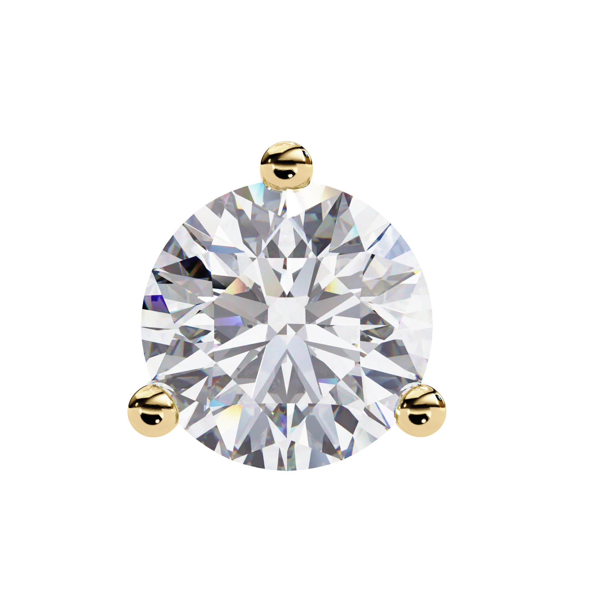 ROUND STUD EARRING