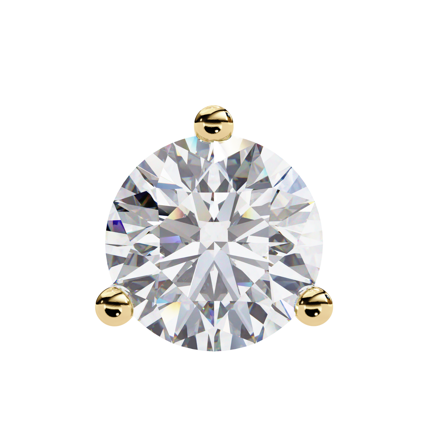 ROUND STUD EARRING