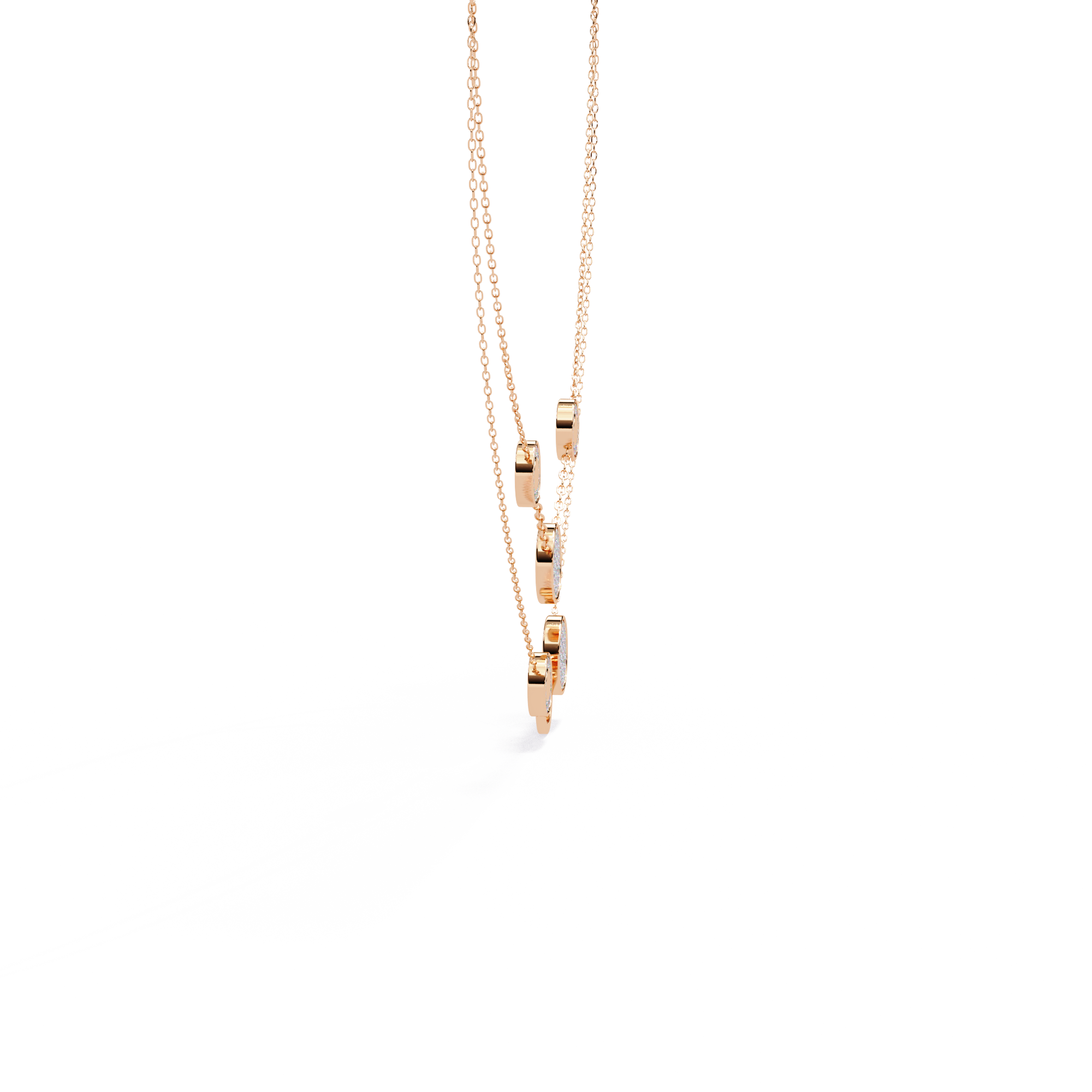 Lira Round Diamond Necklace