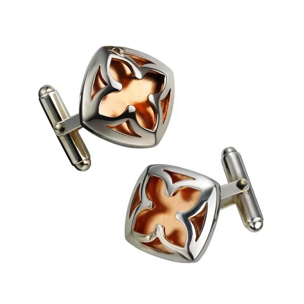 Cable knot cufflinks